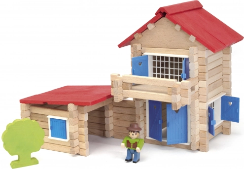 Jeujura Construction en bois 140 pièces Maison