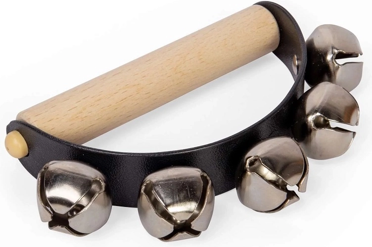 Bigjigs Toys children’s jingle bells with wooden handle