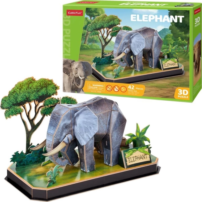 3D Puzzle Animal Friends – Elephant, 42 Pieces