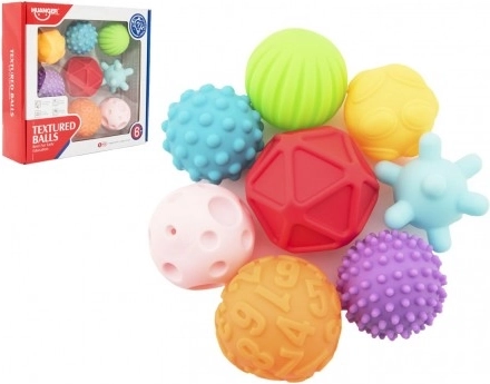 Set of Textured Balls for Children
