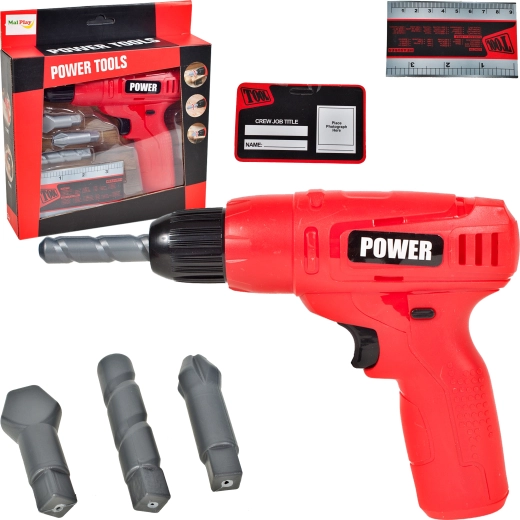 Kids' Cordless Drill/Screwdriver with Interchangeable Bits