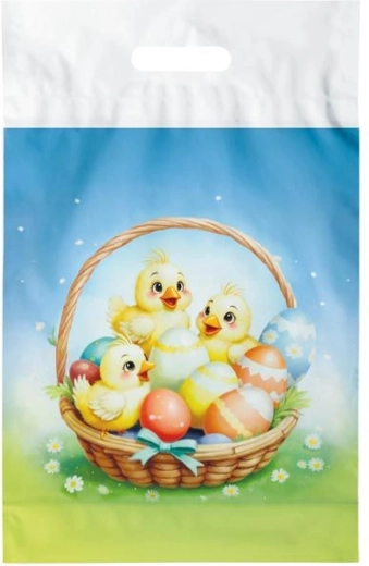 Sac plastique de Pâques L 30 × 46 cm