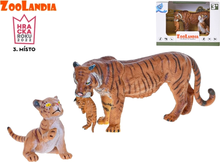 Zoolandia tigre femmina con cuccioli figure 7–15 cm in scatola