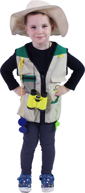 Costume per bambini piccolo avventuriero con accessori e stampa in ceco