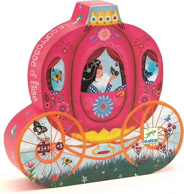 DJECO Puzzle Elisa in a Carriage 54 Pieces