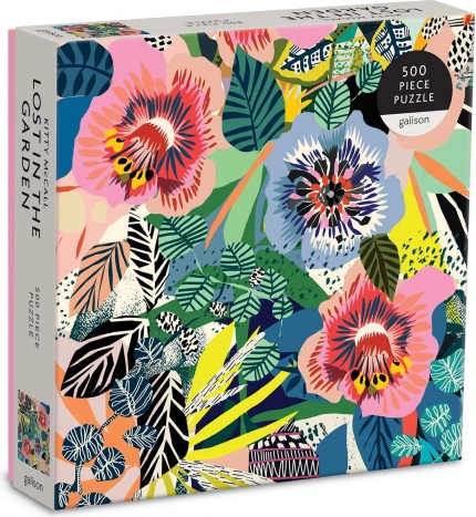 GALISON vierkante puzzel Verdwaald in de tuin 500 stukjes