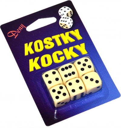 Dadi da gioco in scatola