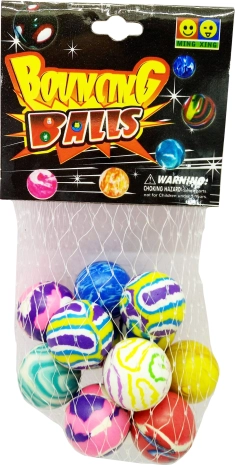 Set di palline rimbalzanti 12 pz, 2,5 cm