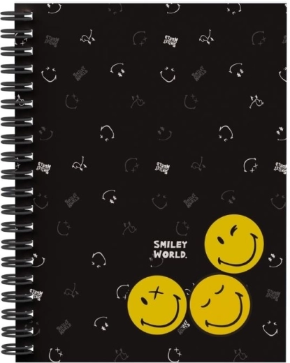 Blocco ad anelli A4 con doppia spirale SMILEY WORLD