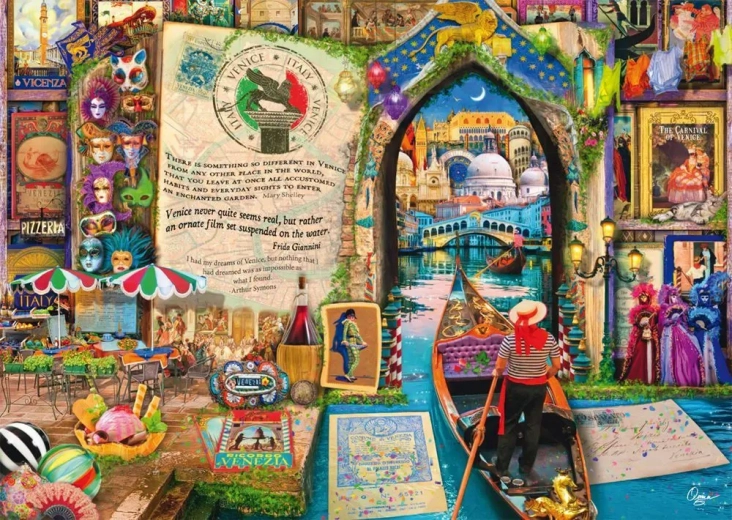 Puzzel Herinneringen aan Venetië 1000 stukjes SCHMIDT