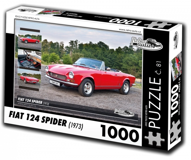 Puzzle Retro Cars Fiat 124 Spider (1973) – 1000 pieces