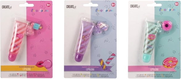 dječji sjajilo za usne s privjescima create it! candy
