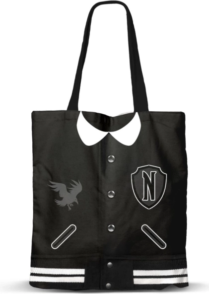 Nakupovalna torba Wednesday univerza – darilni set s kulijem in dnevnikom