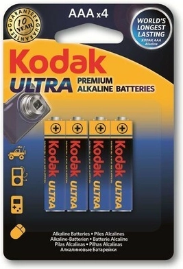Batterie alcaline Kodak Ultra Premium AAA 1,5 V, 4 pz