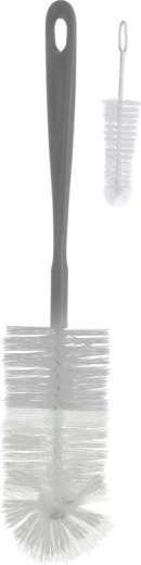 BabyOno brosses pour biberons et tétines, 2 pcs, gris