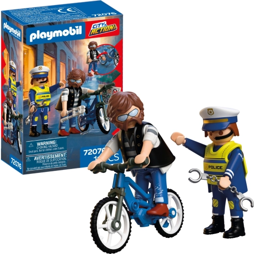 Playmobil City Action – bike theft with accessories, 11 pieces