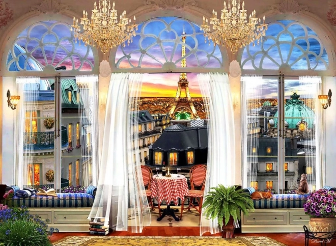 Puzzel Dakterras in Parijs 1000 stukjes ANATOLIAN