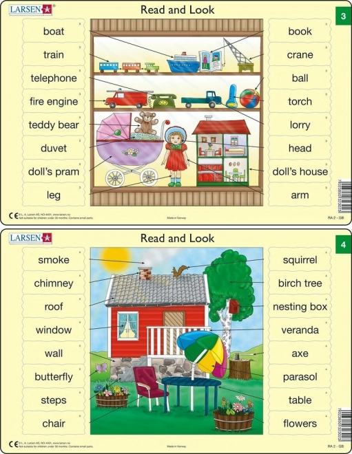 English Vocabulary Puzzle – 16 Pieces