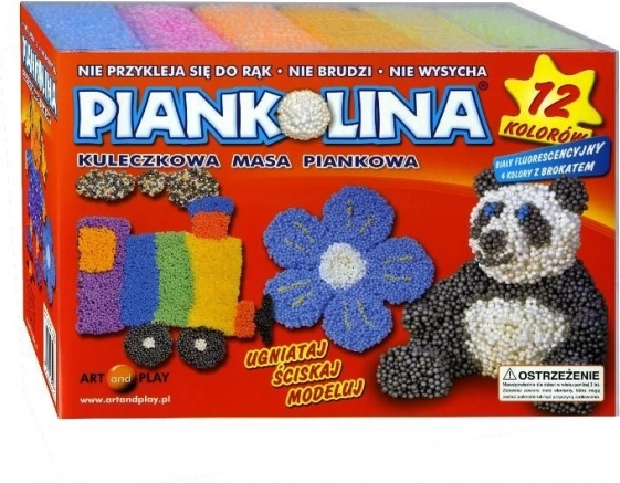 Piankolina – plastilina schiumosa, set di 12 blocchi