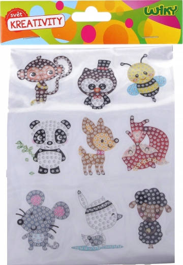 Kit créatif d’autocollants diamant animaux