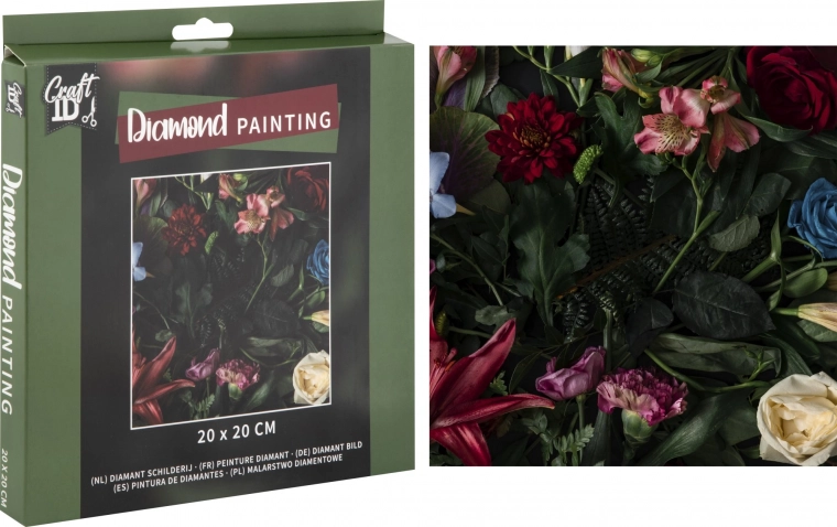 Diamond Painting Flowers 20 × 20 cm