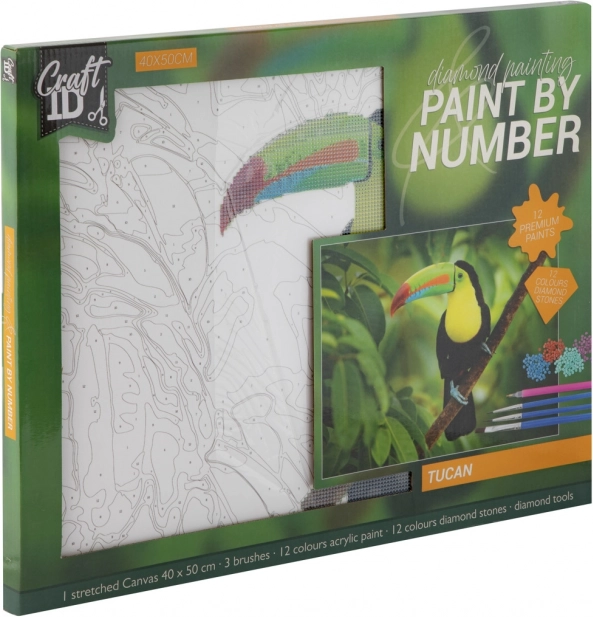 Diamond Painting Toucan 40x50 cm