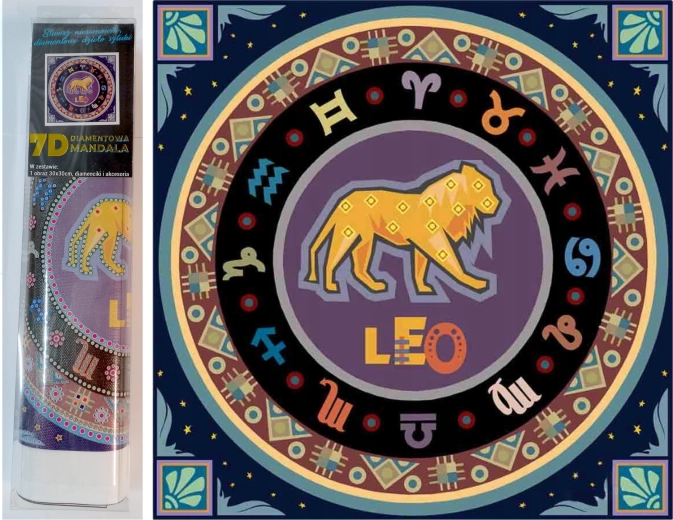 Diamond Painting Zodiac Sign Leo 30x30 cm