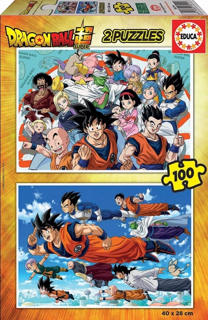 Educa puzzle Dragon Ball Super 2x100 kosov