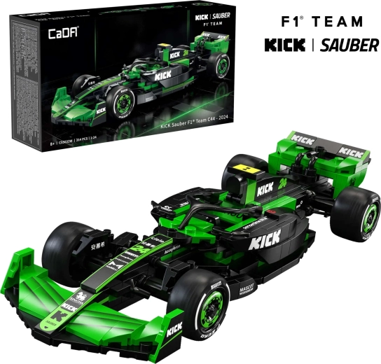 CaDA Building Kit F1 KICK SAUBER Sports Car 1:24, 314 pieces