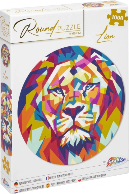 Round Lion Puzzle 1000 Pieces