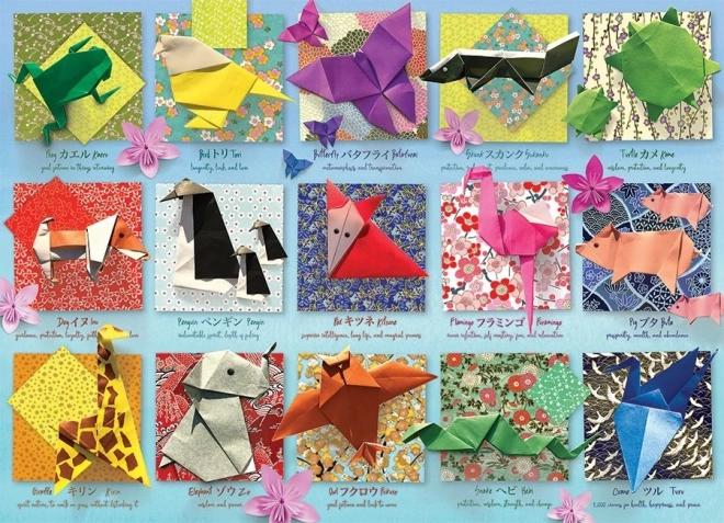 COBBLE HILL puzzel origami-dieren – 500 stukjes