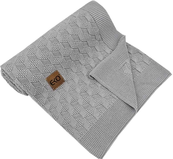 EKO bambusová deka Light Grey 80 × 100 cm