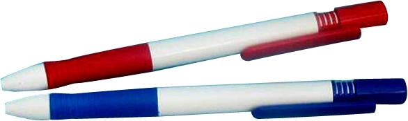 Stylo à bille avec recharge bleue