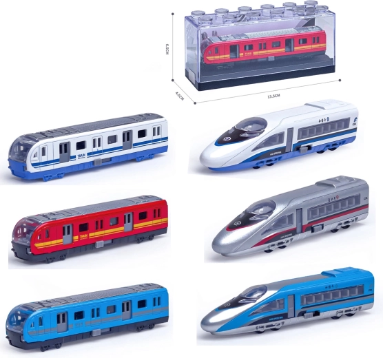 Metal model of a high-speed train 1:64 – various types