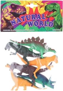 Plastic dinosaurussen in zakje – set van 6 stuks