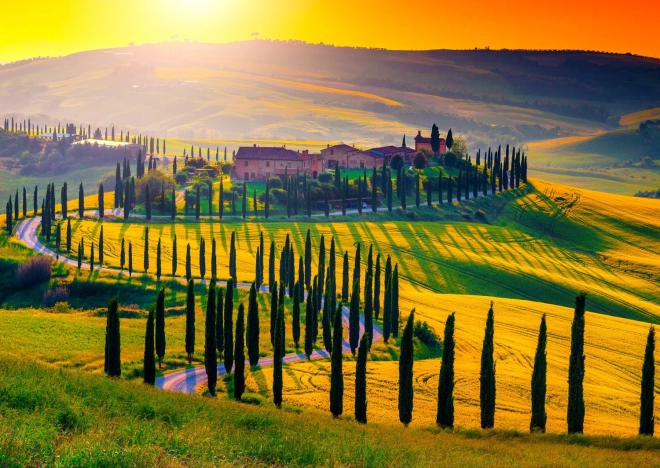 Enjoy Puzzle – Sunset in Tuscany, 1000 pieces