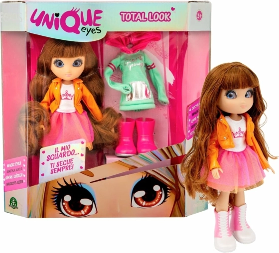 Bambola Unique Eyes – set alla moda con accessori 25 cm