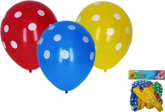 Opblaasbare ballonnen met stippen 30 cm - 10 stuks