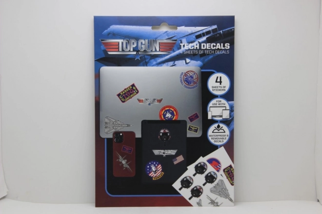 TOP GUN Stickers – licensed set of 4 sheets