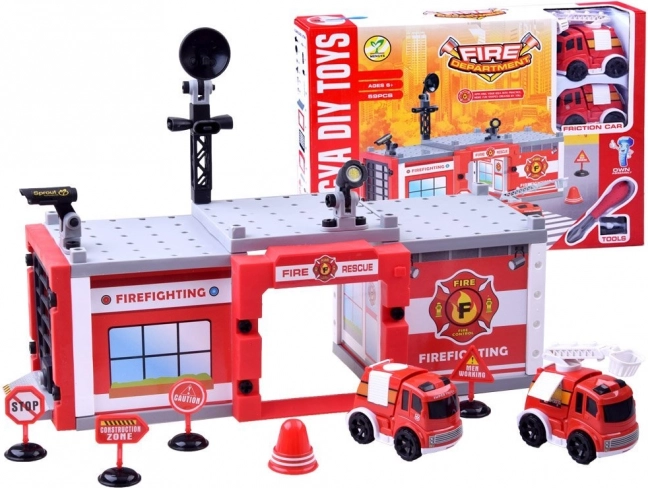 Bouwset brandweerkazerne, 59 onderdelen