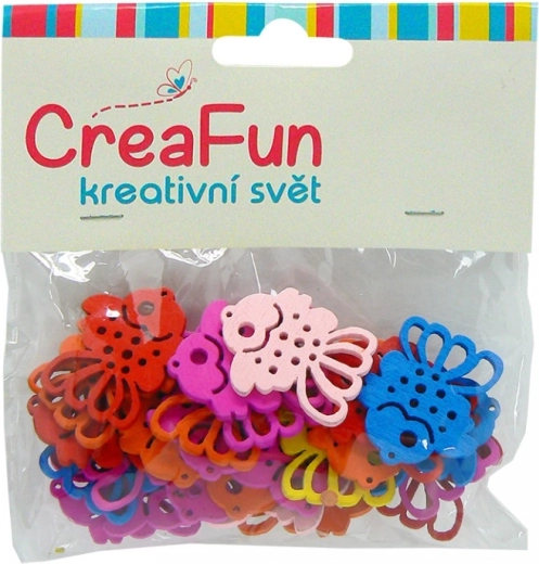 Set di pesciolini colorati per bambini, 25 pz (2,8 × 3,3 cm)