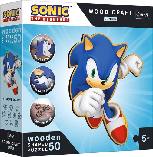 Wooden Puzzle Sonic 50 Pieces