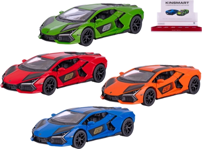 Metalni model automobila Lamborghini Revuelto 1:38 s povratnim mehanizmom