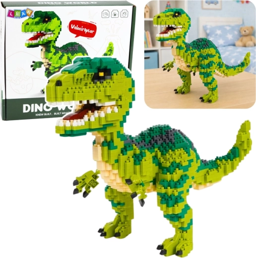 Stavebnice dinosaurus Velociraptor 3D figurka 1457 dílků