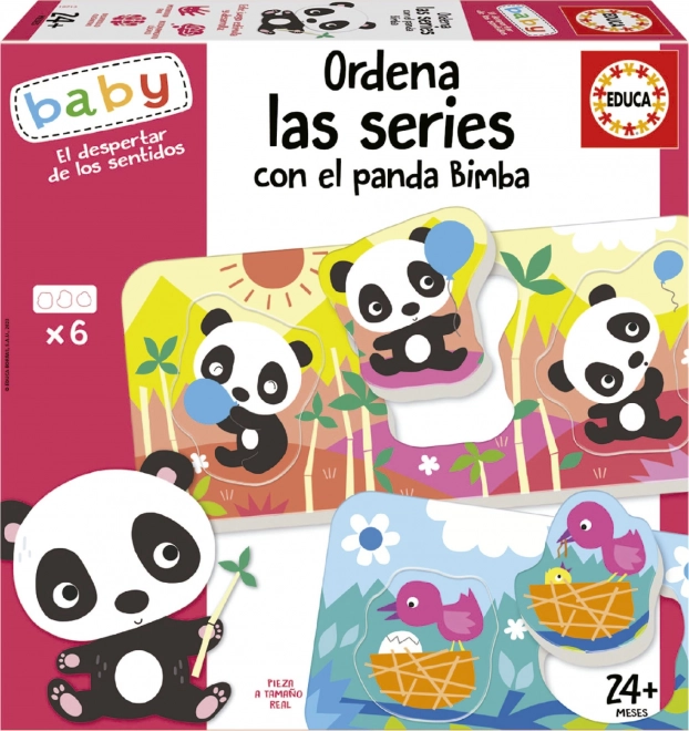 EDUCA Baby Puzzle Panda Bimba e amici