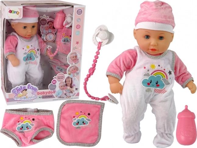 Schattige babypop met geluidsfunctie