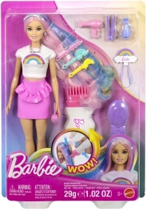 Bambola Barbie con capelli arcobaleno e styling scintillante