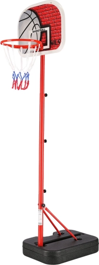 Mobil børne-basketballkurv med justerbar højde NILS