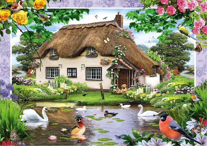 Schmidt puzzel Romantische cottage 500 stukjes