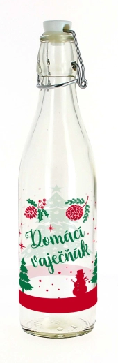 Bottiglia con chiusura a clip 540 ml per liquore all’uovo fatto in casa